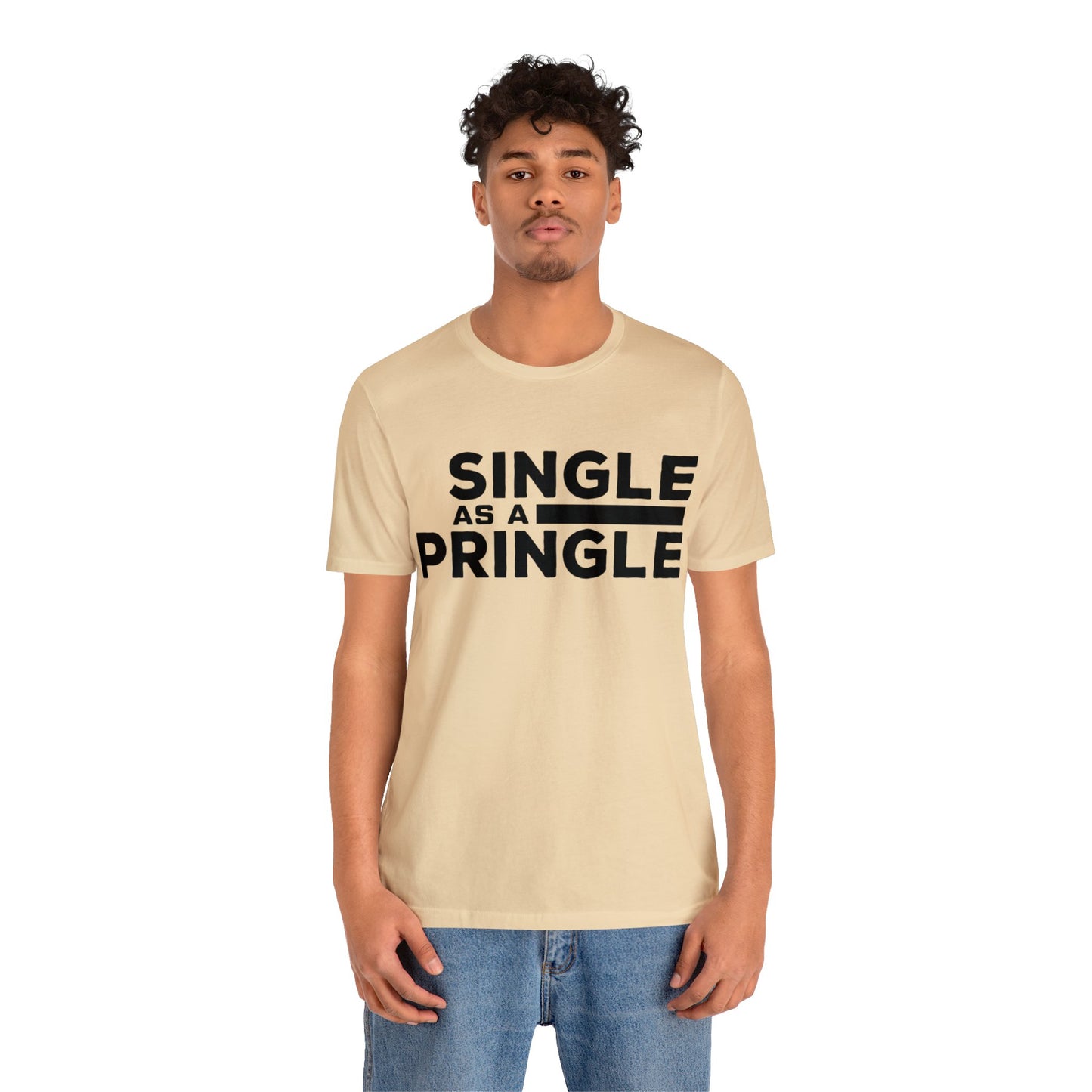 Single as a Pringle - Unisex Jersey Short Sleeve Tee