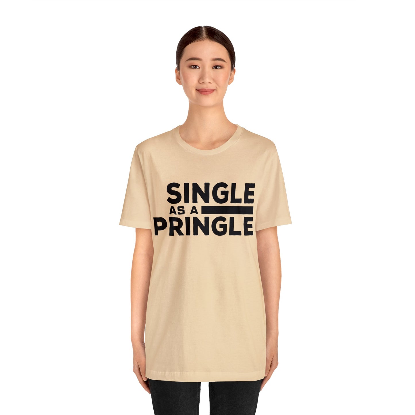 Single as a Pringle - Unisex Jersey Short Sleeve Tee