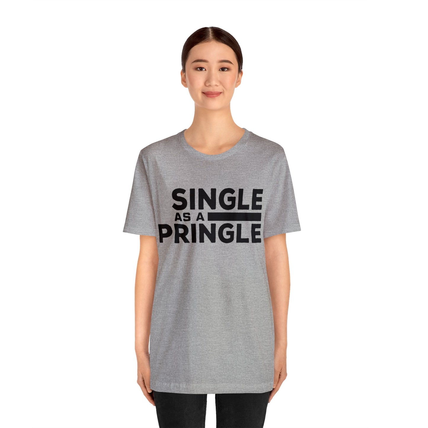 Single as a Pringle - Unisex Jersey Short Sleeve Tee