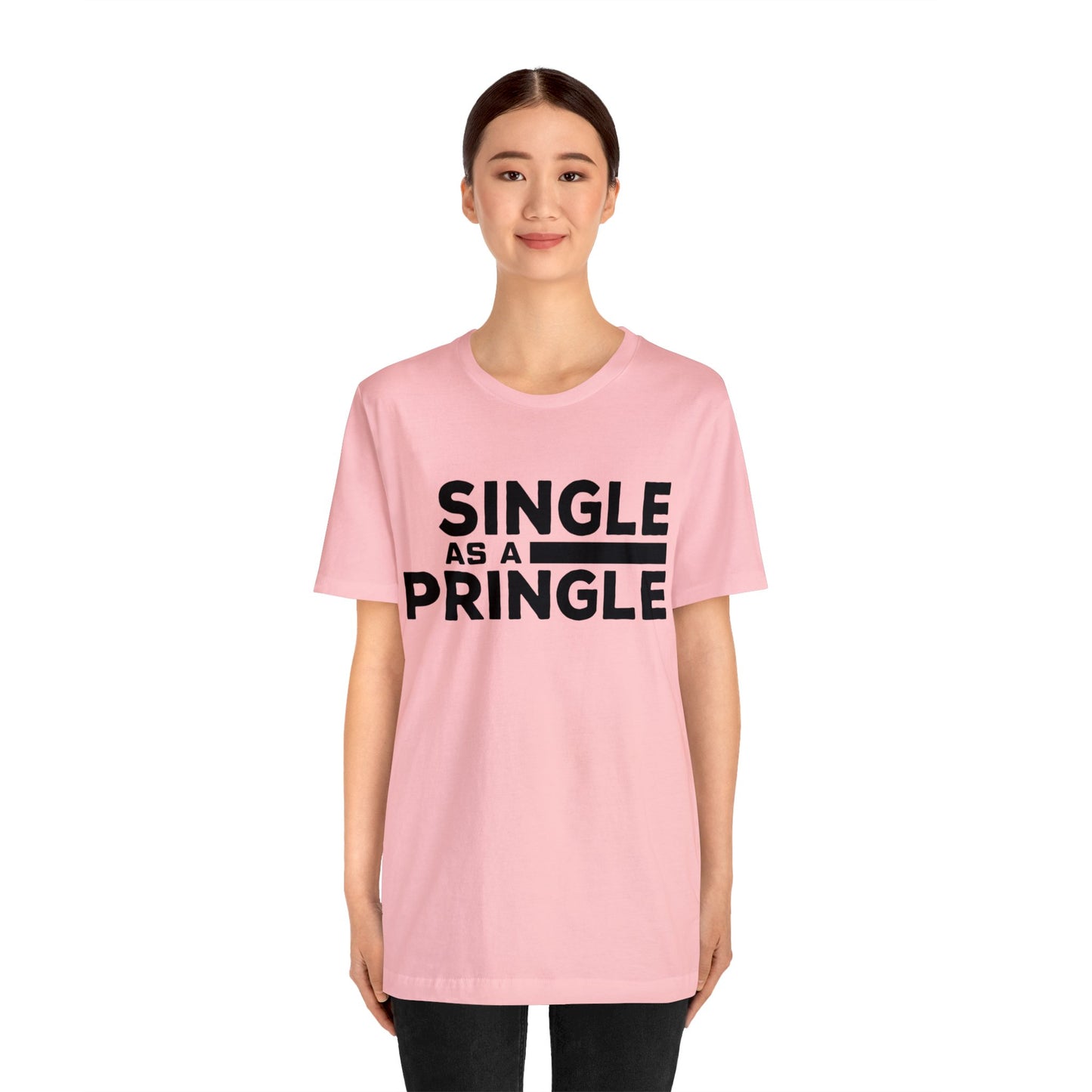 Single as a Pringle - Unisex Jersey Short Sleeve Tee