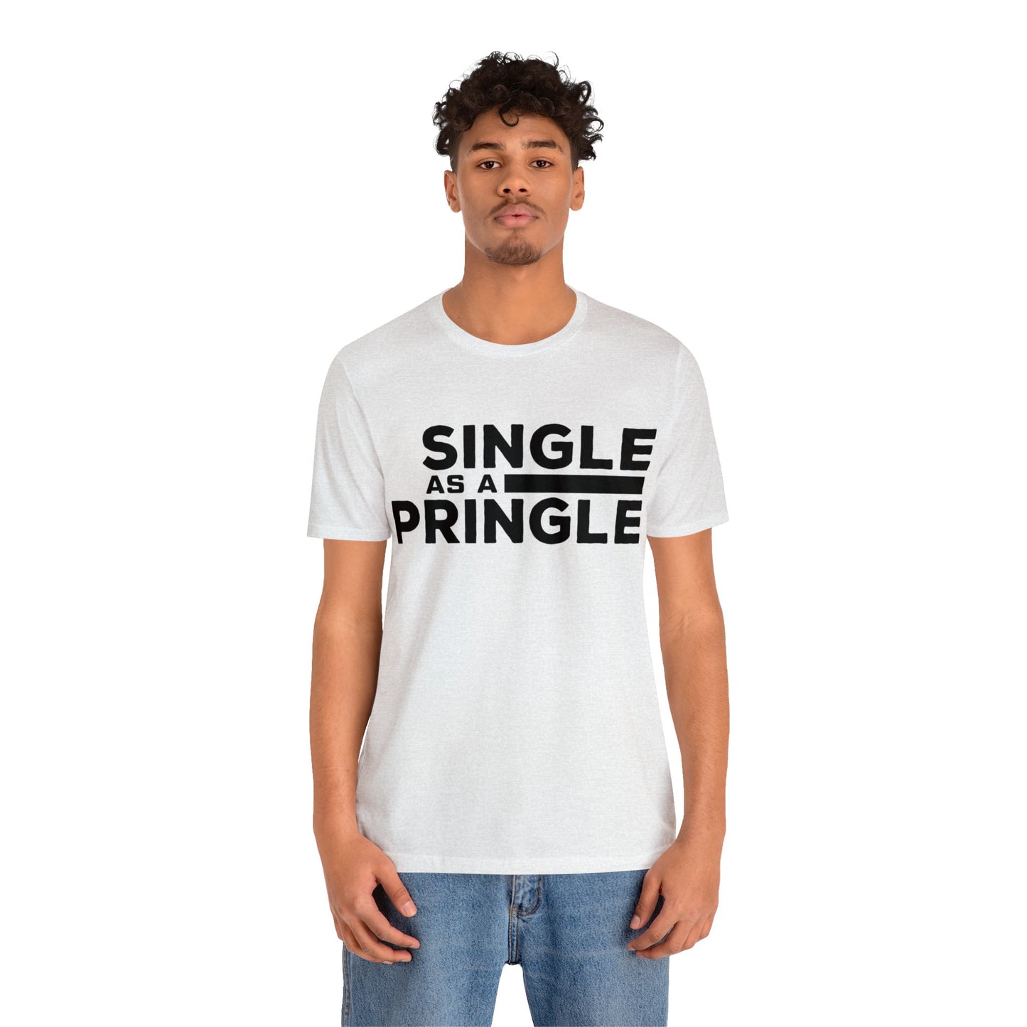 Single as a Pringle - Unisex Jersey Short Sleeve Tee