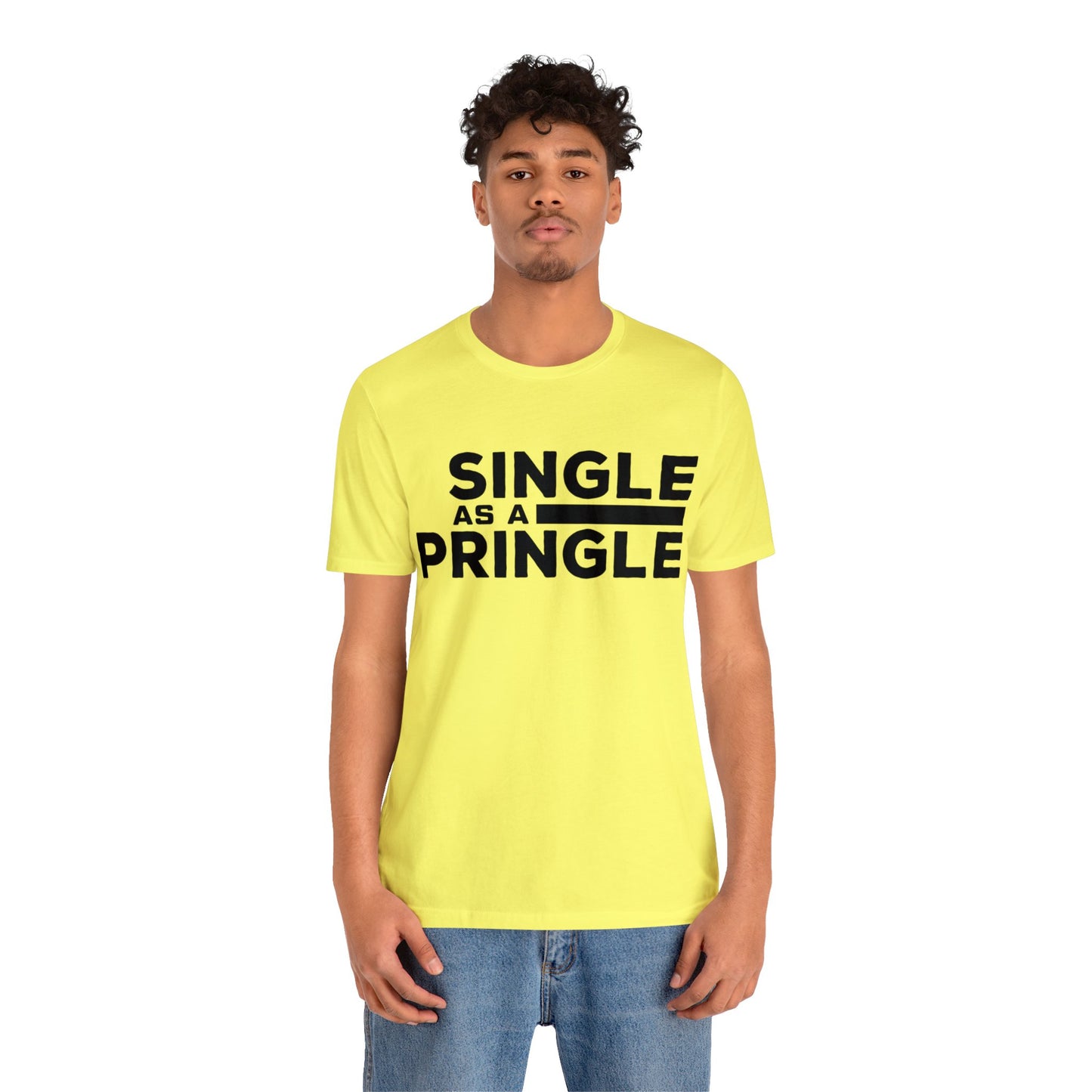 Single as a Pringle - Unisex Jersey Short Sleeve Tee