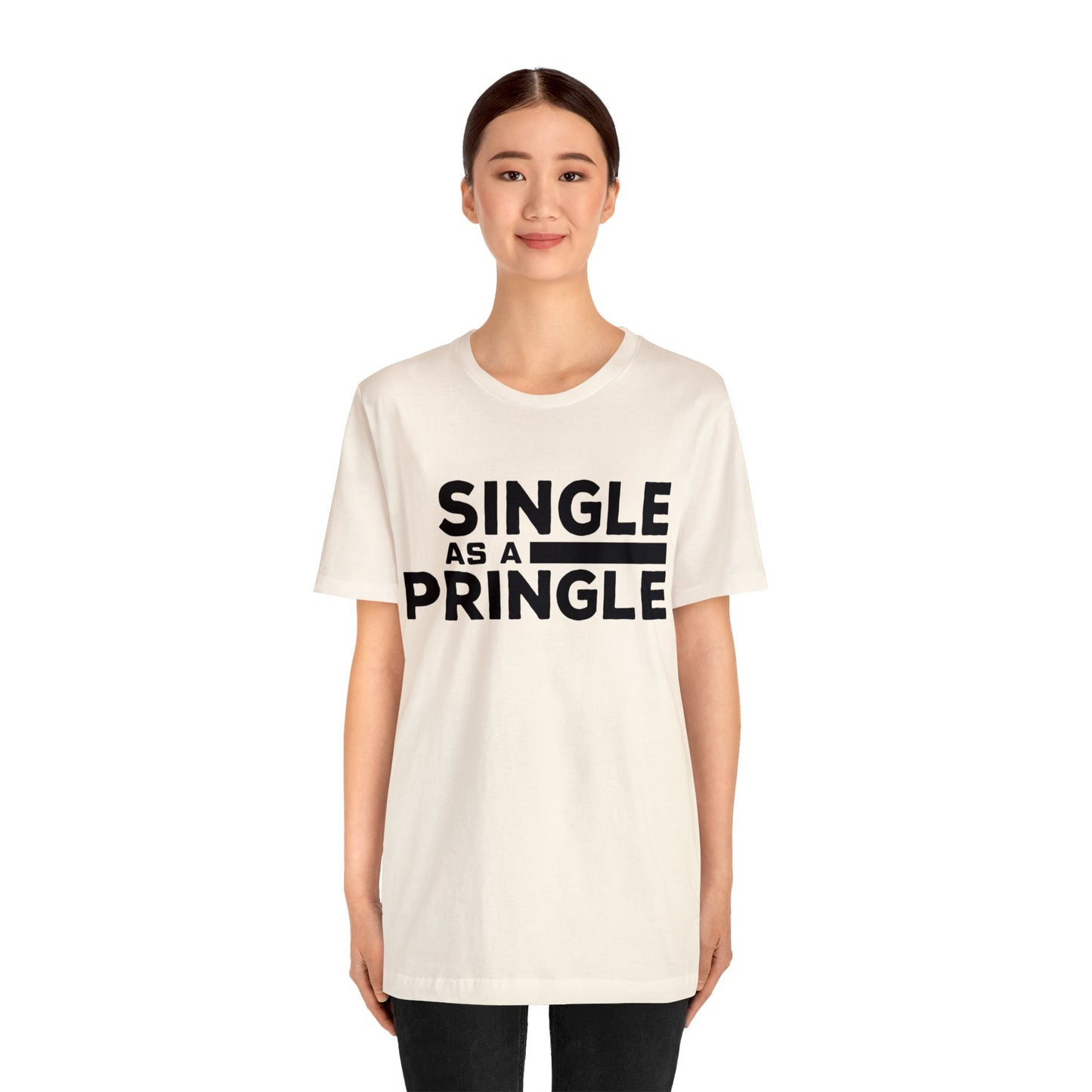 Single as a Pringle - Unisex Jersey Short Sleeve Tee