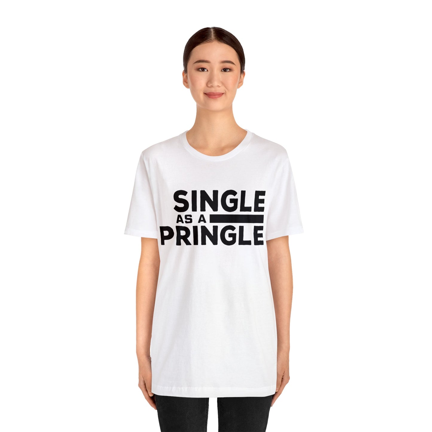 Single as a Pringle - Unisex Jersey Short Sleeve Tee
