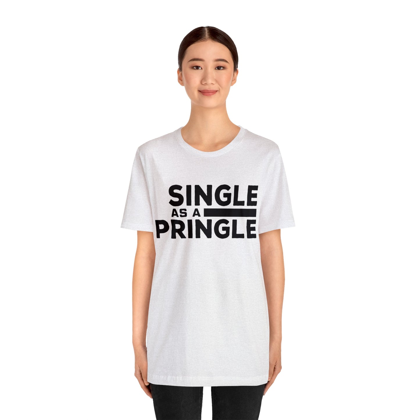 Single as a Pringle - Unisex Jersey Short Sleeve Tee