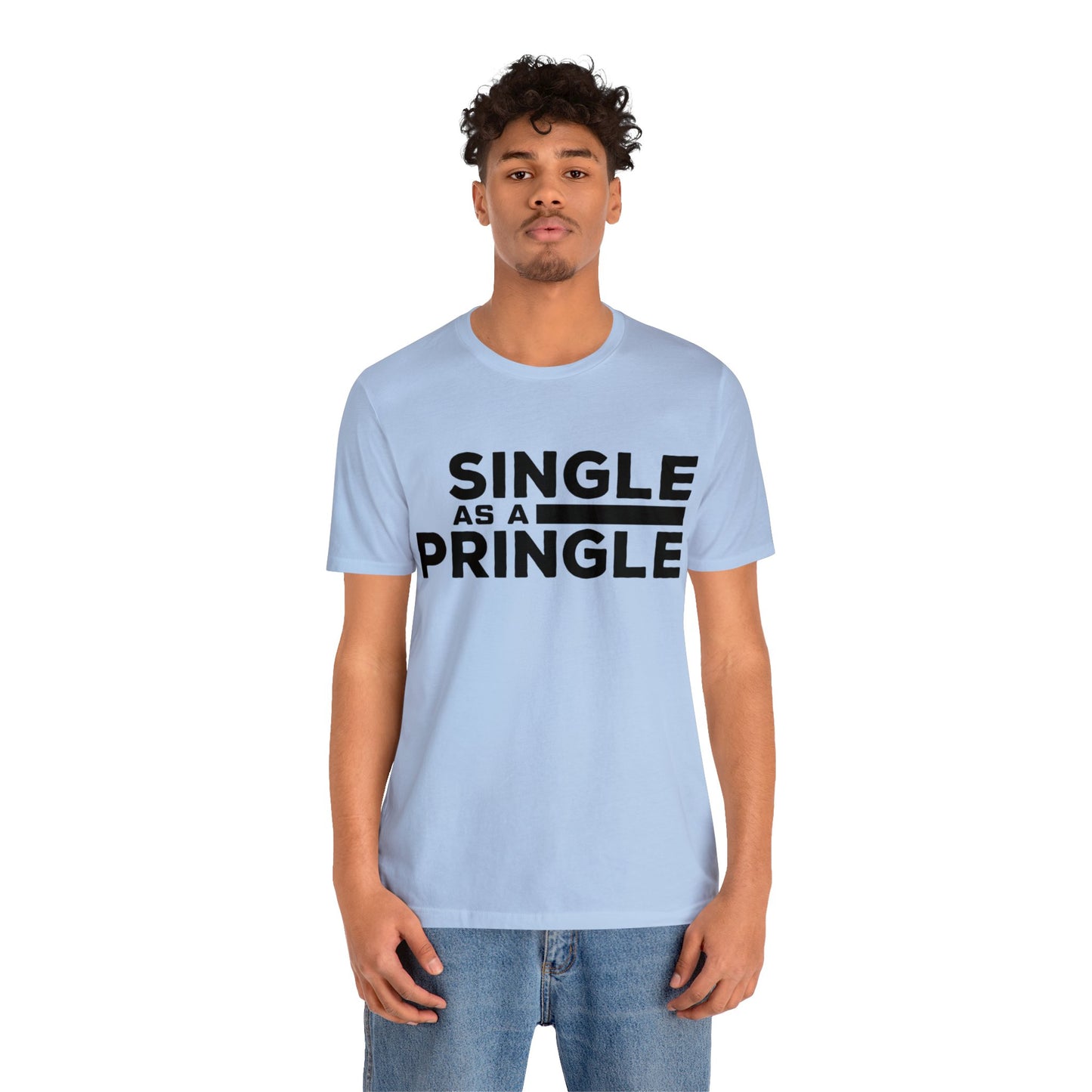 Single as a Pringle - Unisex Jersey Short Sleeve Tee