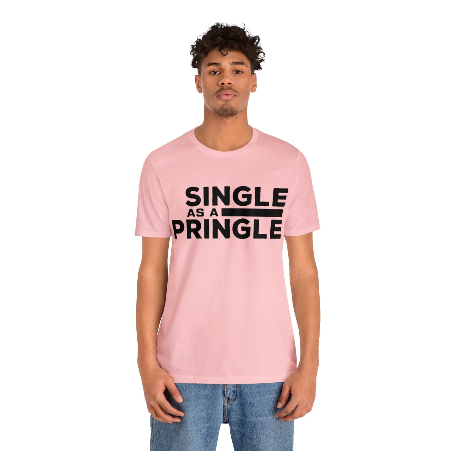 Single as a Pringle - Unisex Jersey Short Sleeve Tee