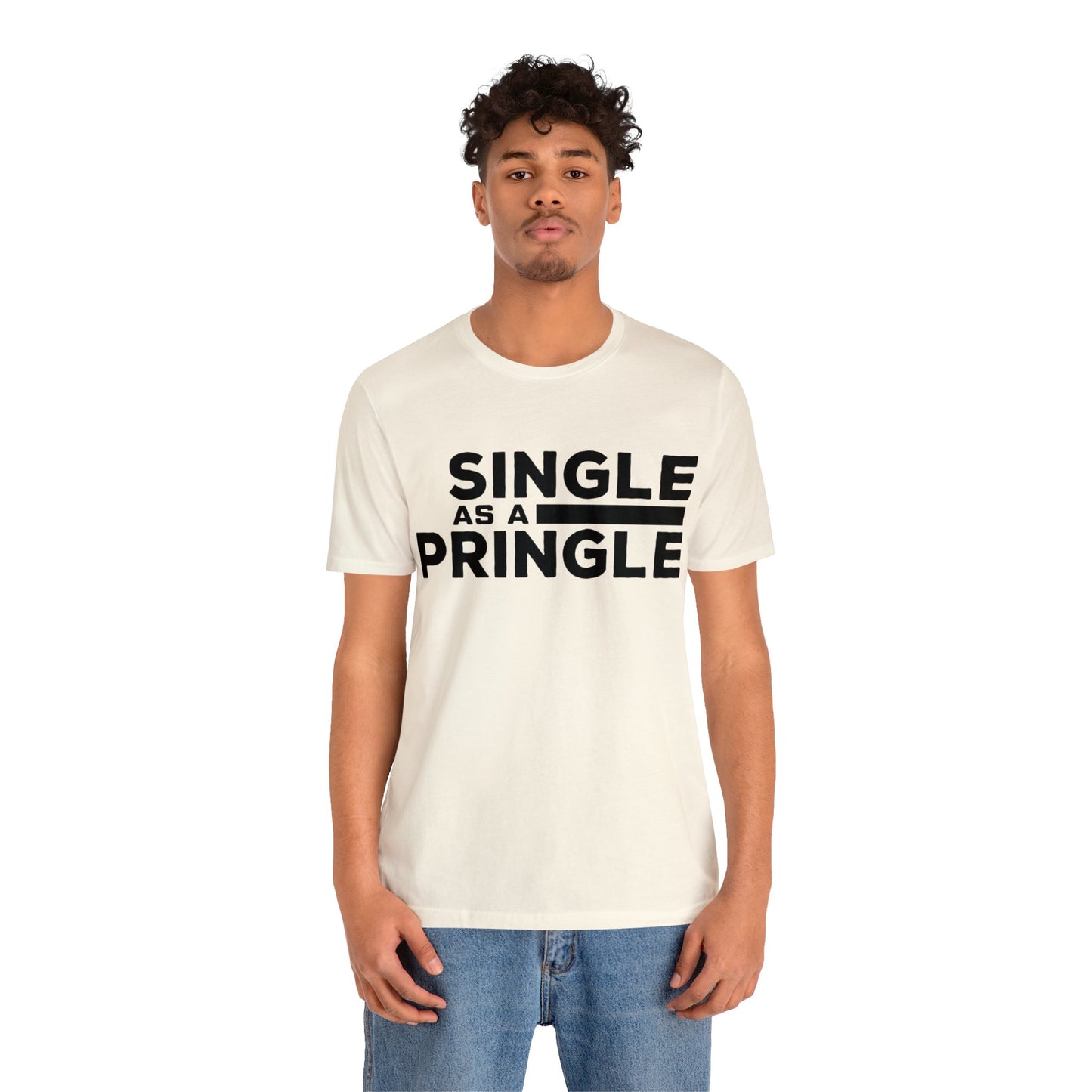 Single as a Pringle - Unisex Jersey Short Sleeve Tee