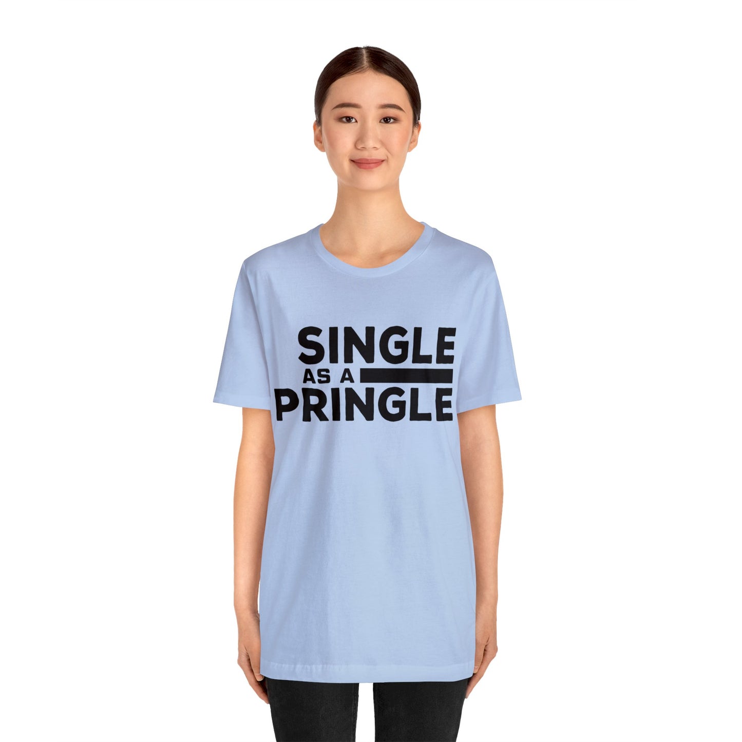 Single as a Pringle - Unisex Jersey Short Sleeve Tee