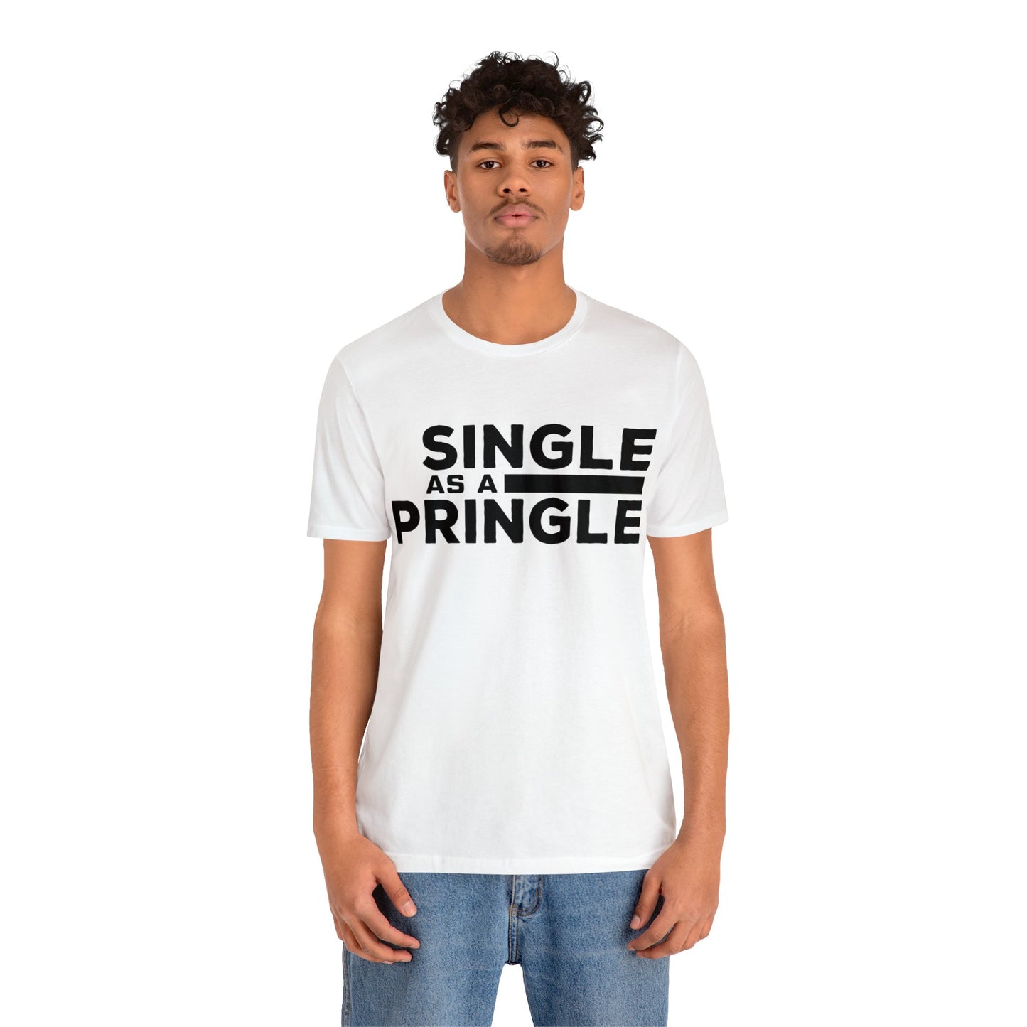 Single as a Pringle - Unisex Jersey Short Sleeve Tee