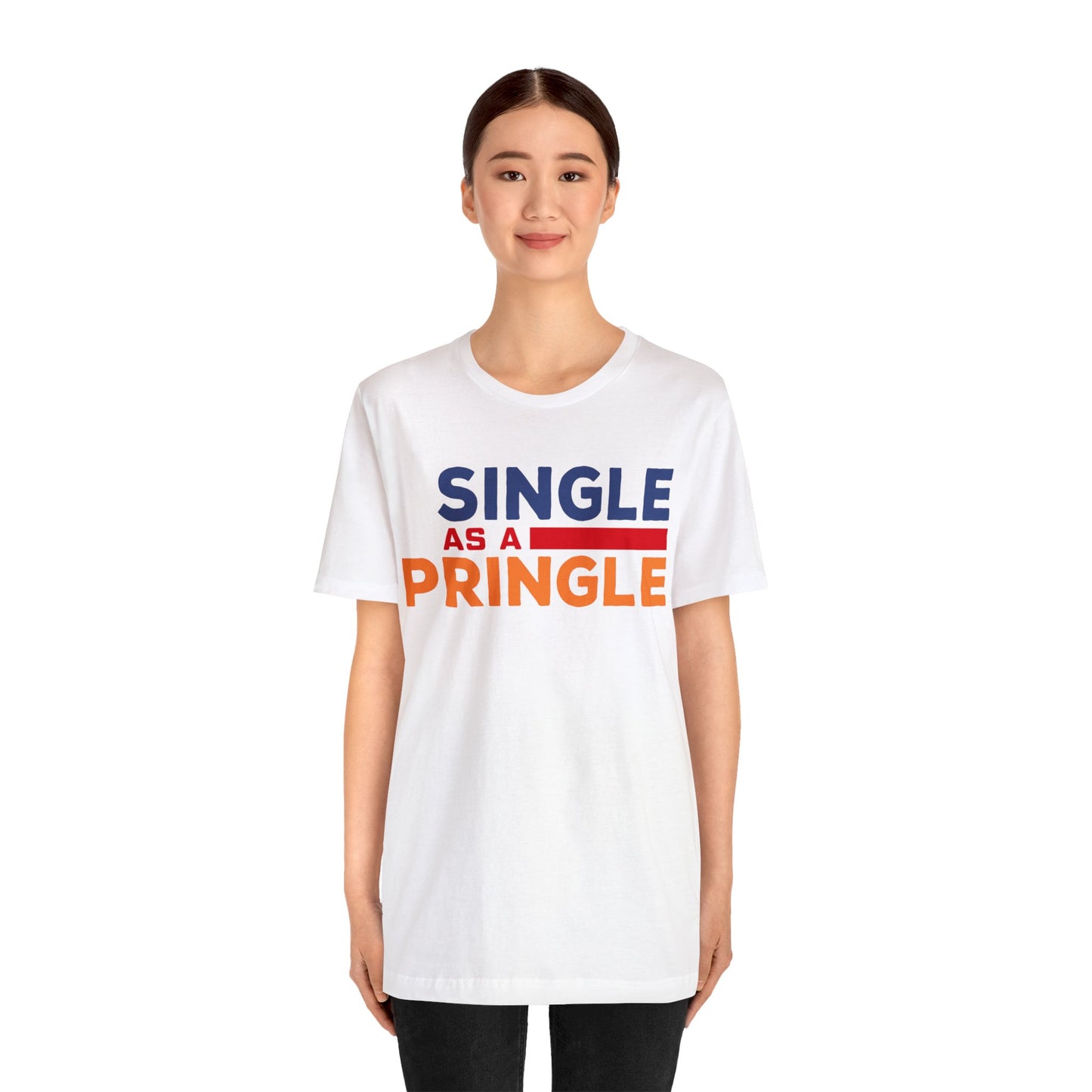 Single as a Pringle - Unisex Jersey Short Sleeve Tee