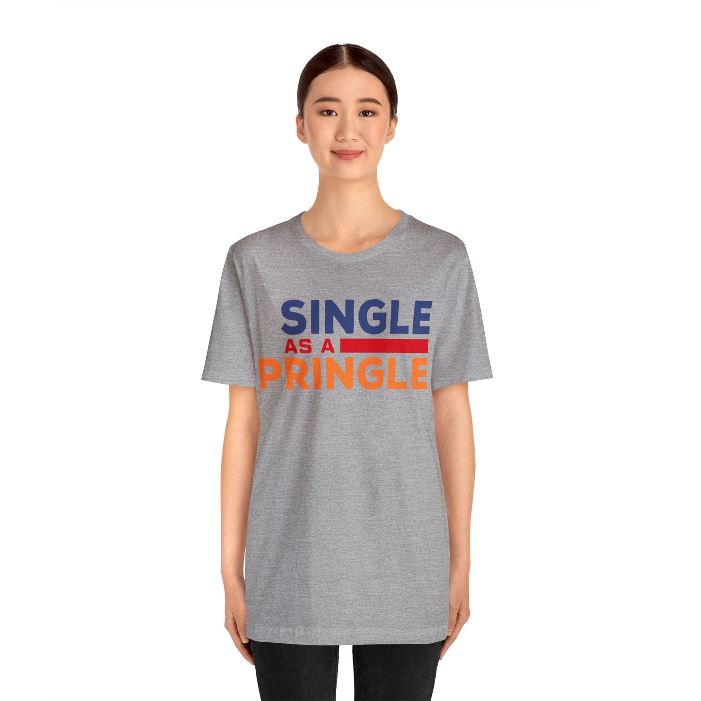 Single as a Pringle - Unisex Jersey Short Sleeve Tee