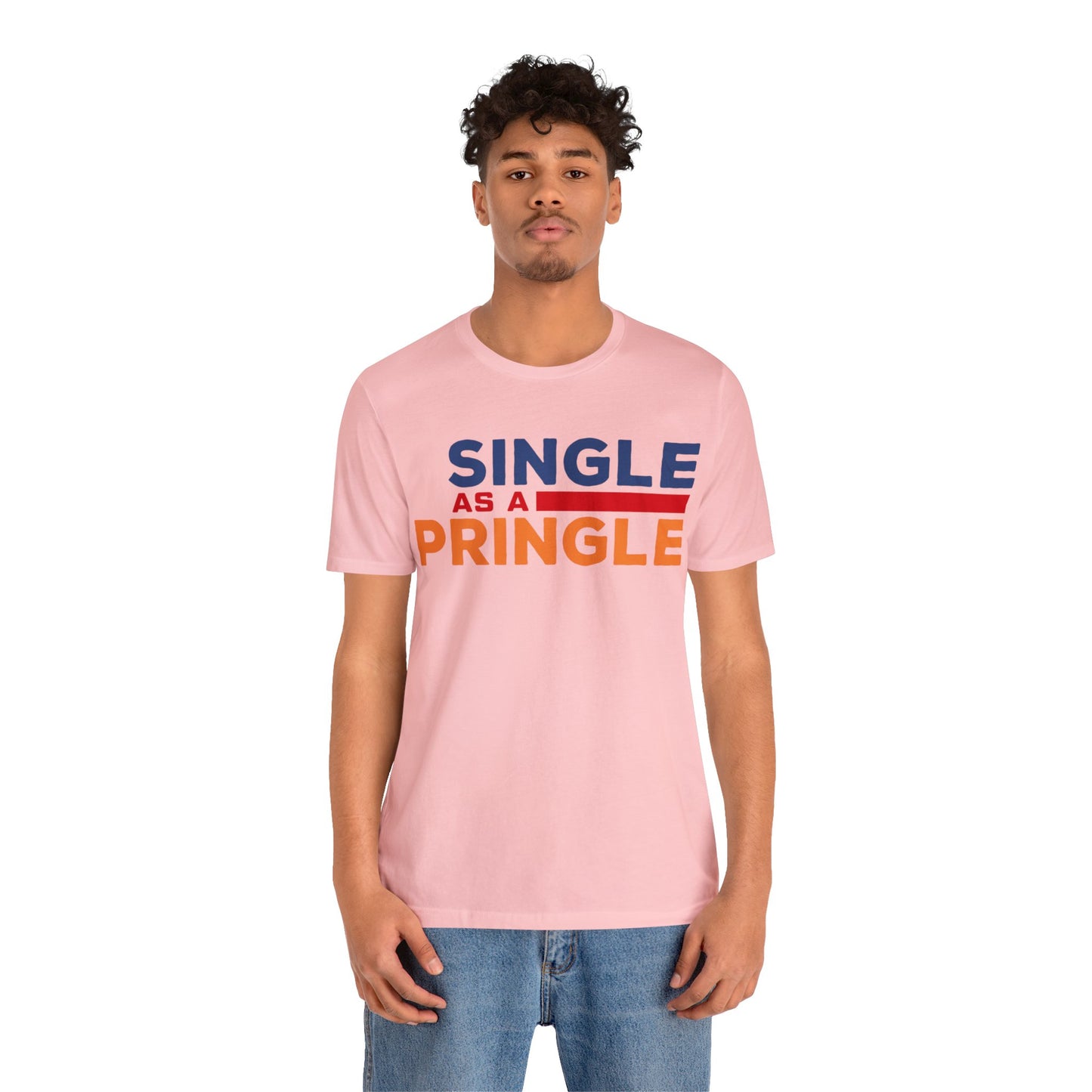 Single as a Pringle - Unisex Jersey Short Sleeve Tee