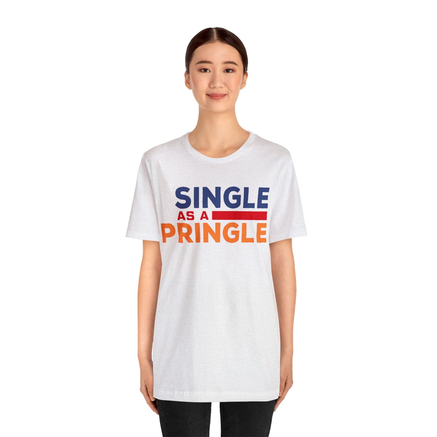 Single as a Pringle - Unisex Jersey Short Sleeve Tee