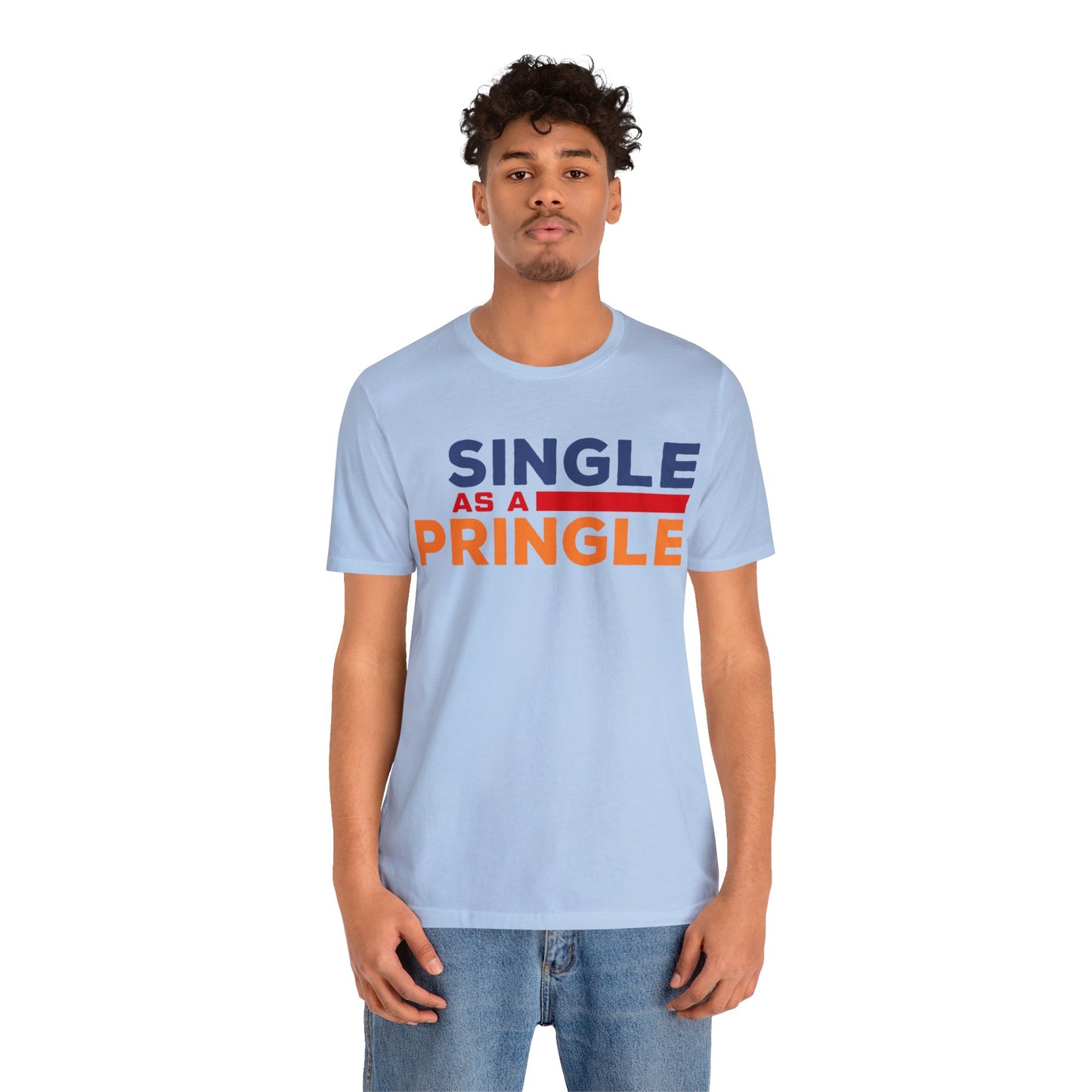 Single as a Pringle - Unisex Jersey Short Sleeve Tee