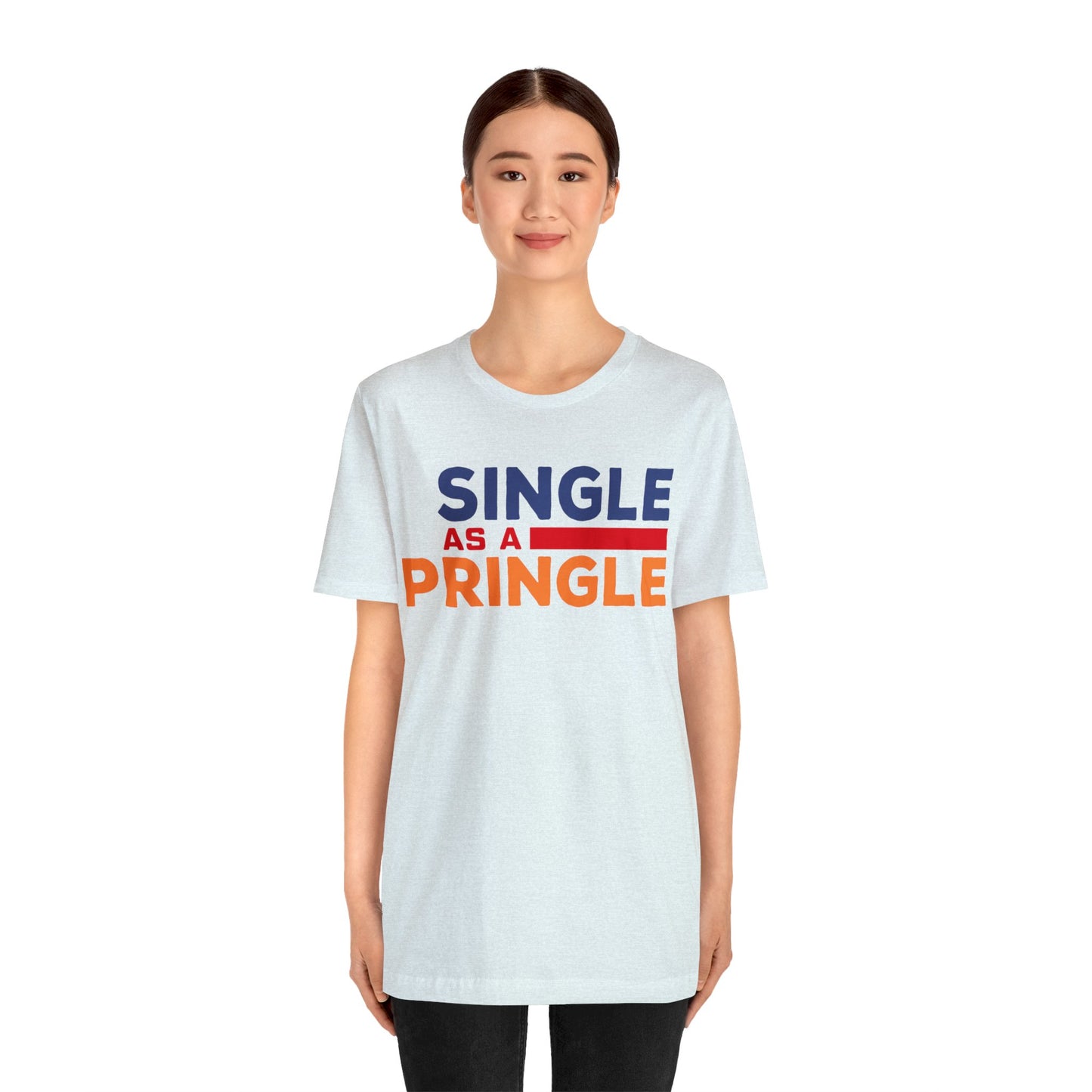 Single as a Pringle - Unisex Jersey Short Sleeve Tee