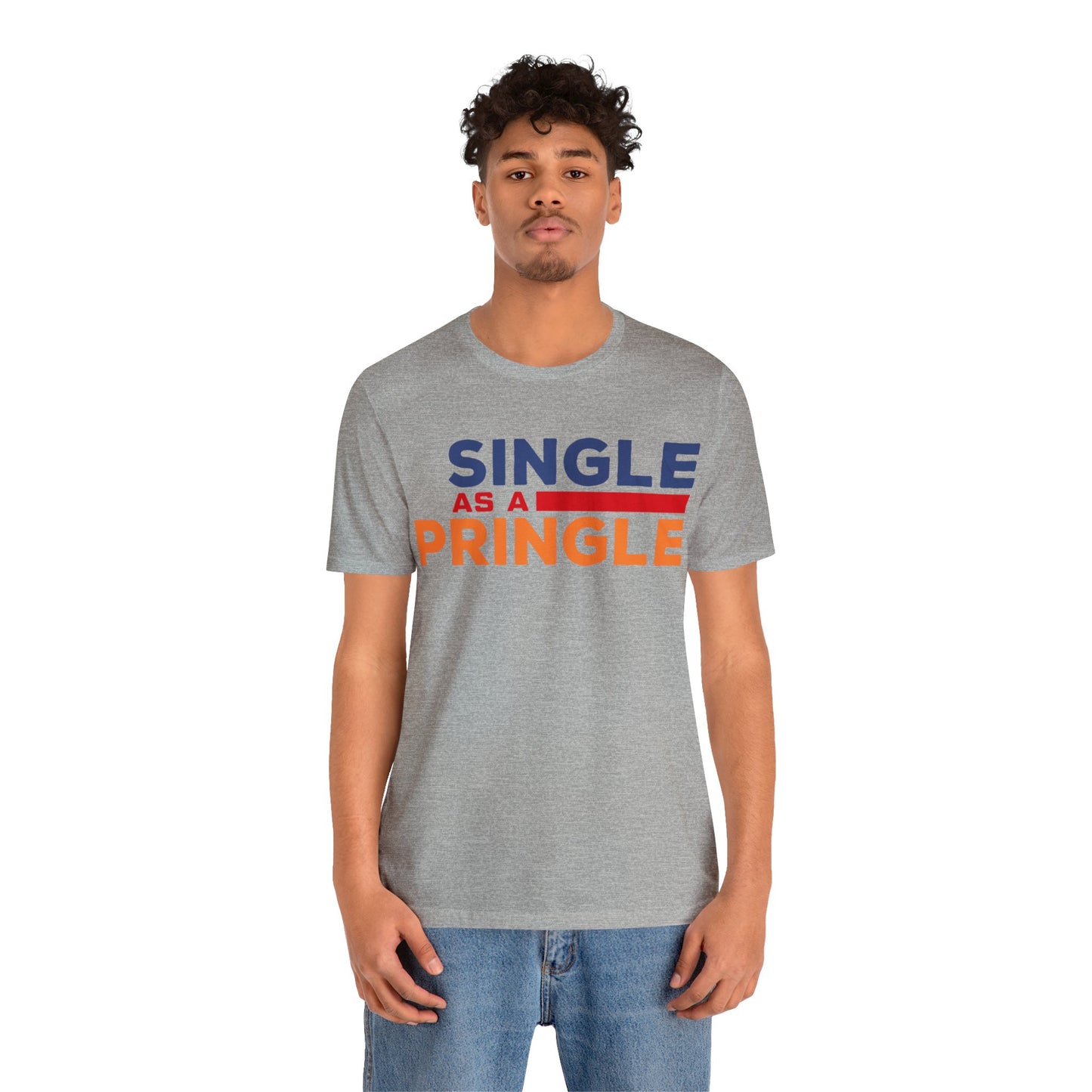 Single as a Pringle - Unisex Jersey Short Sleeve Tee