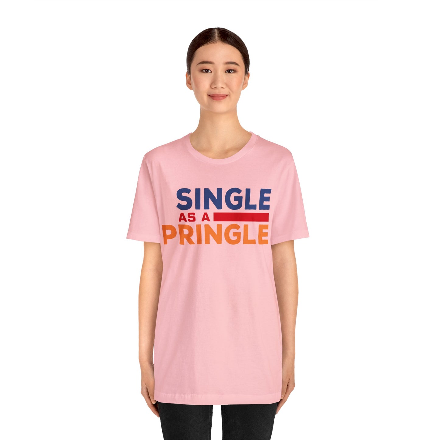 Single as a Pringle - Unisex Jersey Short Sleeve Tee