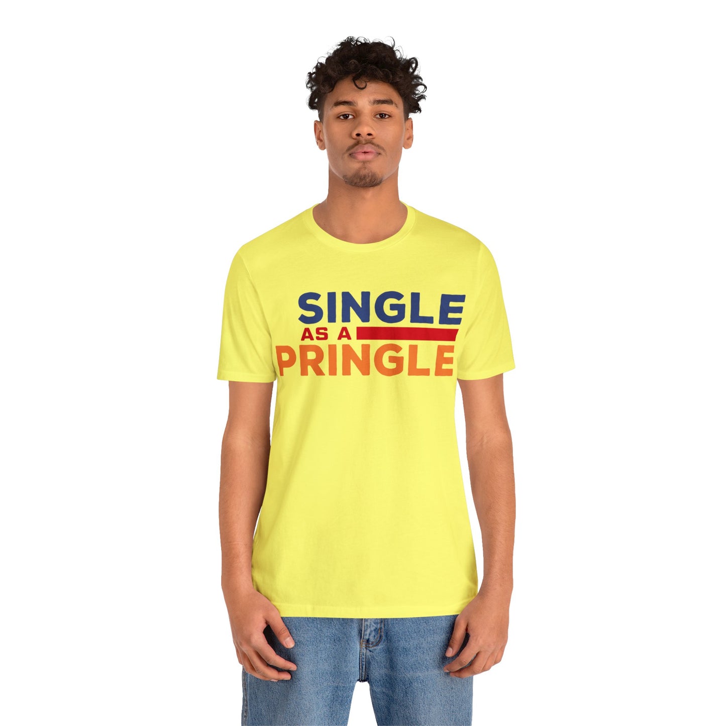 Single as a Pringle - Unisex Jersey Short Sleeve Tee