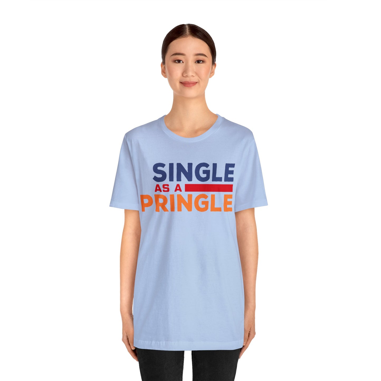 Single as a Pringle - Unisex Jersey Short Sleeve Tee